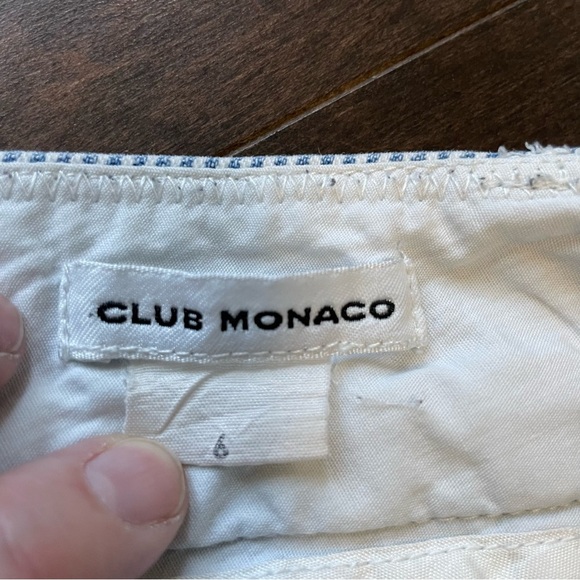 Club Monaco Blue & White Striped Women's Size 6 Shorts - Picture 6 of 11